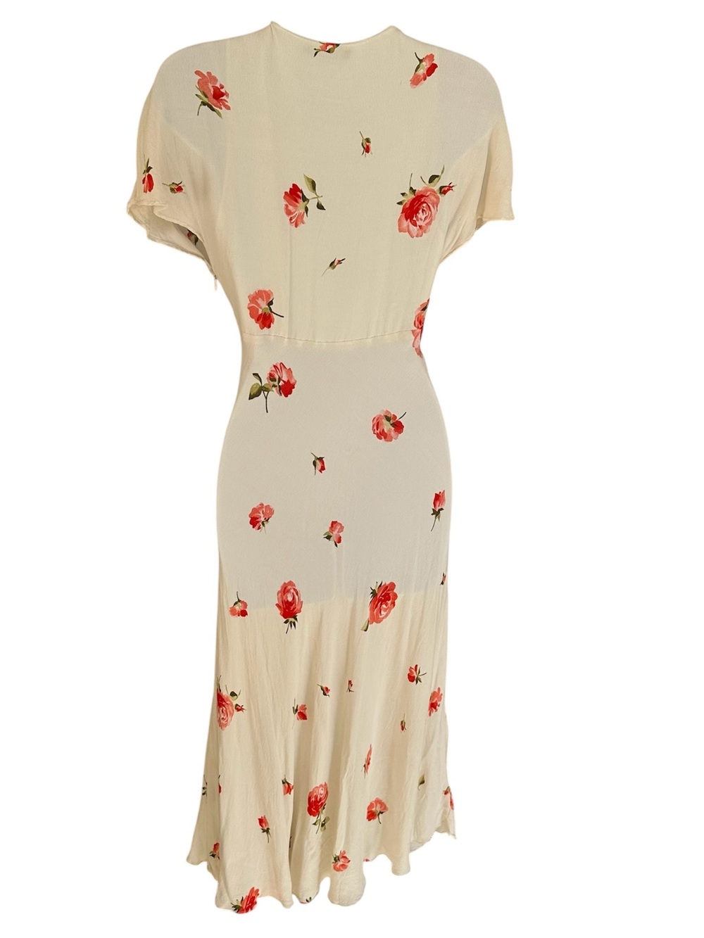 Zara Floral Printed V-Neck Maxi Dress - Picture 12 of 16